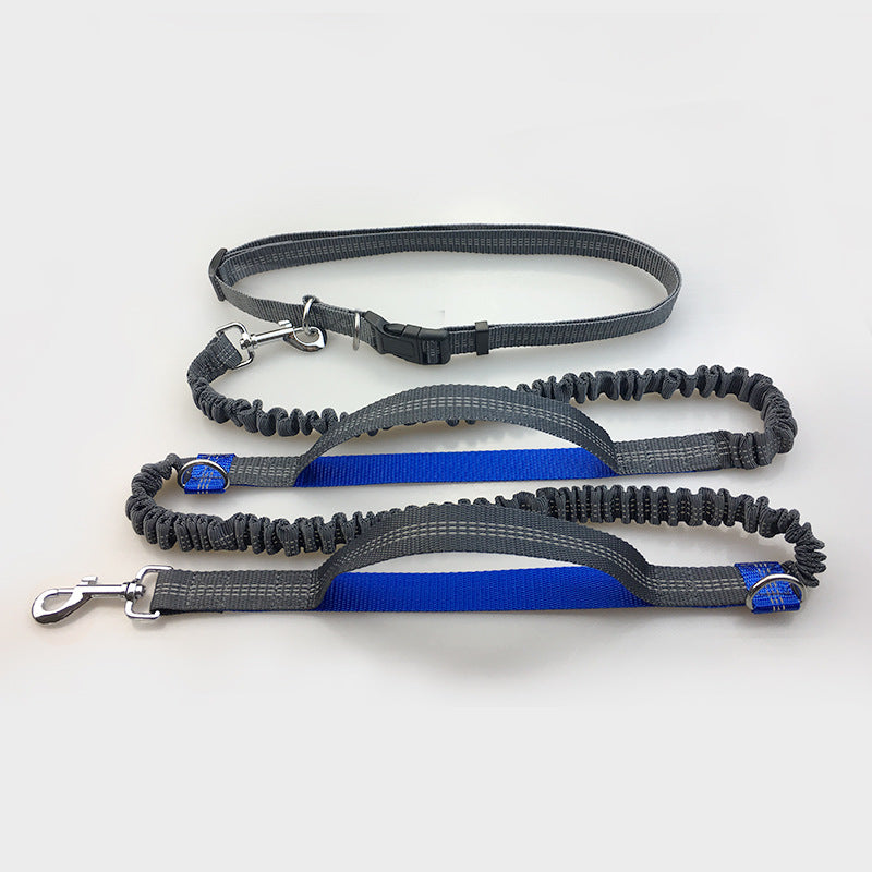 Sir Barkington’s DuoStride™ Reflective Elastic Leash - Sir Barkington’s Pet Supplies