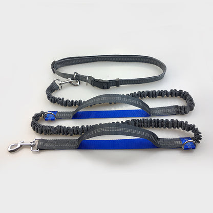 Sir Barkington’s DuoStride™ Reflective Elastic Leash - Sir Barkington’s Pet Supplies