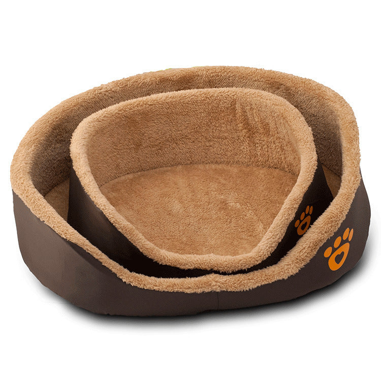 Brown Paw Haven – Breathable Bed Edition - Sir Barkington’s Pet Supplies