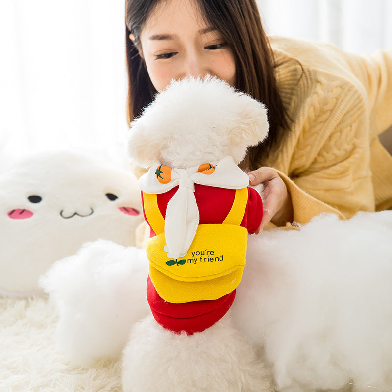Fashion Cute Cartoon Pet Autumn And Winter Clothes - Sir Barkington’s Pet Supplies