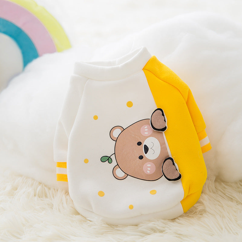 Fashion Cute Cartoon Pet Autumn And Winter Clothes - Sir Barkington’s Pet Supplies