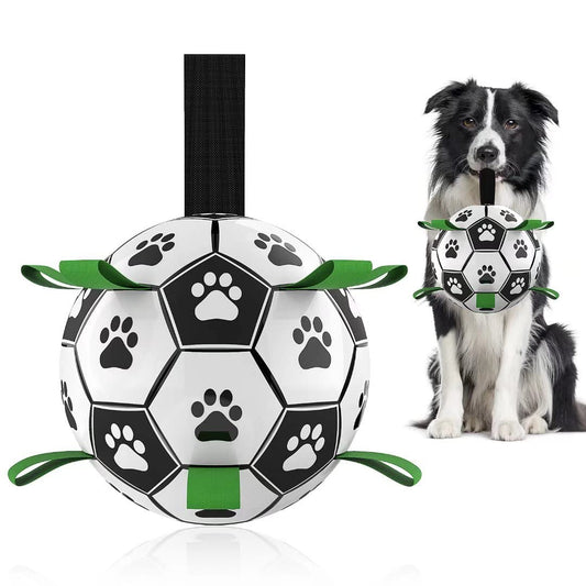 The Aristopup Football of Nobility — Interactive Dog Soccer Ball - Sir Barkington’s Pet Supplies