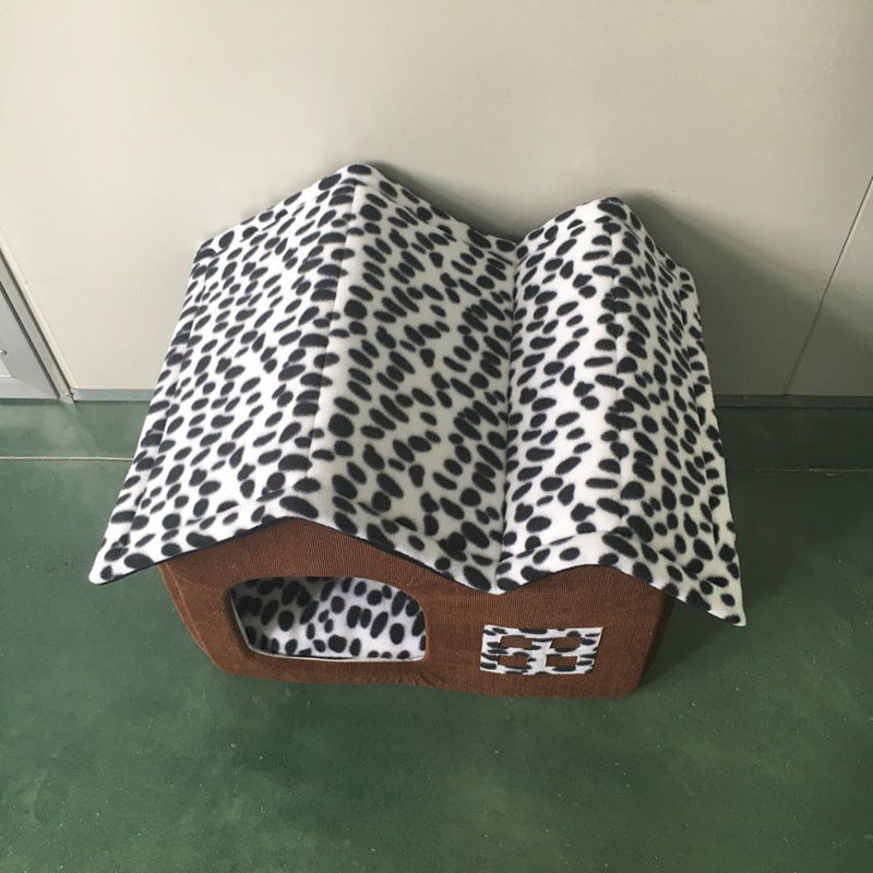 🏡Pet Supplies Winter Pet kennel Double Roof Dog House - Sir Barkington’s Pet Supplies