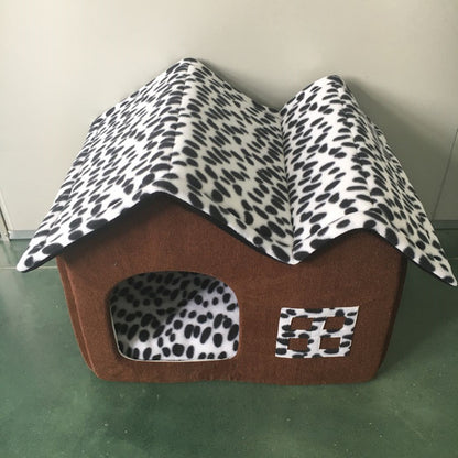 🏡Pet Supplies Winter Pet kennel Double Roof Dog House - Sir Barkington’s Pet Supplies