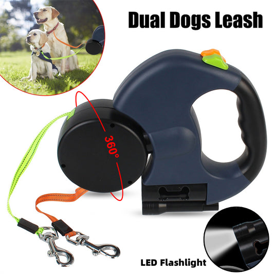 Sir Barkington’s LuminaLead™ Retractable Leash - Sir Barkington’s Pet Supplies