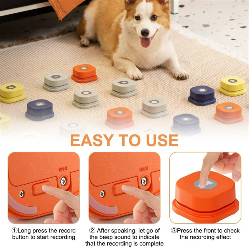 Recordable Pet Communication Button — Gentle Learning Support - Sir Barkington’s Pet Supplies