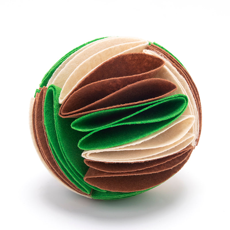 Foldable Dog Snuffle Ball – Interactive Nosework & IQ Training Toy - Sir Barkington’s Pet Supplies