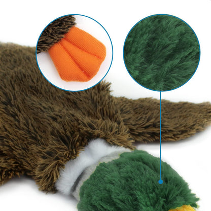 Wild Duck 2-in-1 Stuffless Squeaky Dog Toy - Sir Barkington’s Pet Supplies